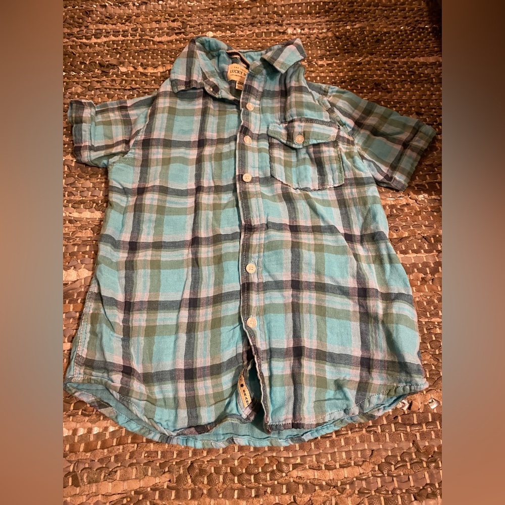 5/20🌻 Boys Lightweight Button Down Shirt -Lucky Brand